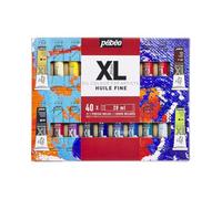 PEBEO Pébéo Fine XL Oil Paint Set, Complementary Colours, 40 x 20 ml + Brush