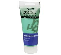 Pebeo Phosphorescent Studio Gel 100ml - 100ML, TURQ