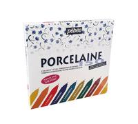 Pebeo Porcelaine 150 Permanent Ceramic Paint Marker Set of 9 Colours 0.7mm Nib
