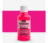 PEBEO Pouring Experiences-Ready-to-Use Premixed Acrylic Paint-Ideal for Fluid Art, Fluorescent Pink, 118 ml