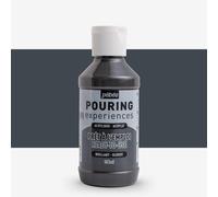 Pebeo Pouring Experiences-Ready-to-Use Premixed Acrylic Paint-Ideal for Fluid Art, Grey, 118 ml (Pack of 1)