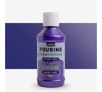 Pebeo Pouring Experiences-Ready-to-Use Premixed Acrylic Paint-Ideal for Fluid Art, Metallic Purple, 118 ml (Pack of 1)