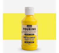 PEBEO Pouring Experiences-Ready-to-Use Premixed Acrylic Paint-Ideal for Fluid Art, Yellow, 118 ml (Pack of 1)