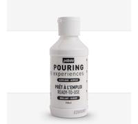 PEBEO Pouring Experiences-Ready-to-Use Premixed Acrylic Paint-Ideal for Fluid Art, Titanium White, 118 ml (Pack of 1)