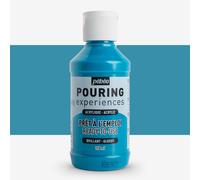 PEBEO Pouring Experiences-Ready-to-Use Premixed Acrylic Paint-Ideal for Fluid Art, Turquoise Blue, 118 ml