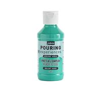 Pebeo Pouring Experiences-Ready-to-Use Premixed Acrylic Paint - Ideal for Fluid Art, Blue-Green, 118 ml