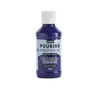 PEBEO Pouring Experiences-Ready-to-Use Premixed Acrylic Paint-Ideal for Fluid Art, Cyan Blue, 118 ml