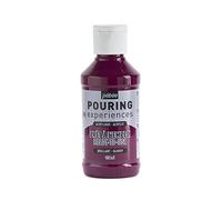 PEBEO Pouring Experiences-Ready-to-Use Premixed Acrylic Paint-Ideal for Fluid Art, Deep Magenta, 118 ml