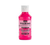 PEBEO Pouring Experiences-Ready-to-Use Premixed Acrylic Paint-Ideal for Fluid Art, Fluorescent Pink, 118 ml