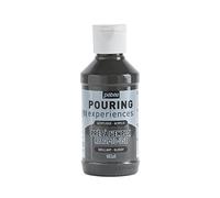 Pebeo Pouring Experiences-Ready-to-Use Premixed Acrylic Paint-Ideal for Fluid Art, Grey, 118 ml (Pack of 1)