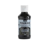 Pebeo Pouring Experiences-Ready-to-Use Premixed Acrylic Paint-Ideal for Fluid Art, Ivory Black, 118 ml (Pack of 1)