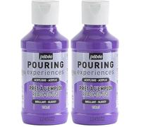PEBEO Pouring Experiences-Ready-to-Use Premixed Acrylic Paint-Ideal for Fluid Art, Light Purple, 118 ml (Pack of 2)