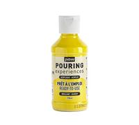 PEBEO Pouring Experiences-Ready-to-Use Premixed Acrylic Paint-Ideal for Fluid Art, Yellow, 118 ml (Pack of 1)