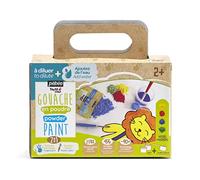 Pébéo Powder Paint Set - 4 x 100 Grams - Ultra-polyvalent: paint, modelling clay, salt dough, plaster, bubble paint, Multicolor (633370)