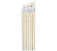 PEBEO Set of Eight Long Handle Assorted Brushes