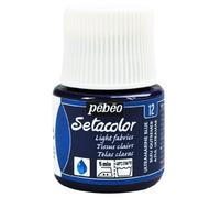 Pebeo Setacolor Fabric Paint 45ml Bottles | Light Fabrics Colour Range | NEW (Ultramarine Blue)
