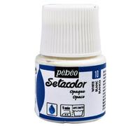 Pebeo Setacolor Fabric Paint 45ml Bottles | Opaque Colour Range | NEW (White)