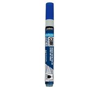PEBEO - Setacolor Leather - Acrylic Marker for Leather and Leatherette - Customisation Bag, Shoe, Sneaker - Scratch, fold and rub resistance - Matt/Satin finish - Ultramarine Blue