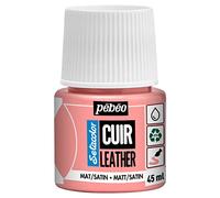 PEBEO - Setacolor Leather - Acrylic Paint for Leather and Leatherette - Customization Bag, Shoe, Sneaker - Resistance to scratches, folds, rubbing - Matt/Satin finish - Sakura Pink - 45 ml
