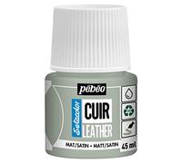 PEBEO - Setacolor Leather - Acrylic Paint for Leather and Leatherette - Customization Bag, Shoe, Sneaker - Resistance to scratches, folds, rubbing - Matt/Satin finish - Sage Green - 45 ml