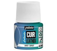 PEBEO - Setacolor Leather - Acrylic Paint for Leather and Leatherette - Customization Bag, Shoe, Sneaker - Scratch resistance, folds, rubbing - Duochrome Effect - Duochrome Blue/Green - 45 ml