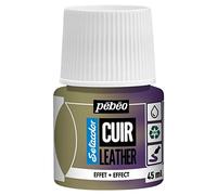 PEBEO - Setacolor Leather - Acrylic Paint for Leather and Leatherette - Customization Bag, Shoe, Sneaker - Scratch resistance, folds, rubbing - Duochrome Effect - Duochrome Yellow/Violet - 45 ml