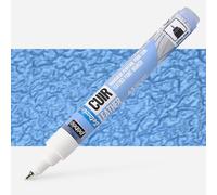 PEBEO - Setacolor Leather - Acrylic Marker for Leather and Leatherette - Customisation Bag, Shoe, Sneaker - Scratch, fold and rub resistance - Matt/Satin finish - Ice Blue