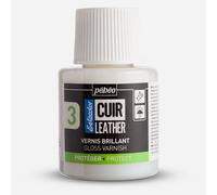 PEBEO - Setacolor Leather - Glossy Varnish for Leather - Auxiliary for Leather and Leatherette - Customization Bag, Shoe, Basket and Sneaker - Resistance to scratches, folds, rubbing - 110 ml