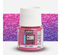 PEBEO - Setacolor Leather - Acrylic Paint for Leather and Leatherette - Customization Bag, Shoe, Sneaker - Scratch resistance, folds, rubbing - Duochrome Effect - Duochrome Pink/Blue - 45 ml