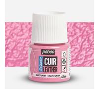 PEBEO - Setacolor Leather - Acrylic Paint for Leather and Leatherette - Customization Bag, Shoe, Sneaker - Resistance to scratches, folds, rubbing - Matt/Satin finish - Pink Candy - 45 ml