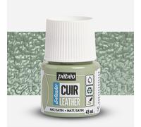 PEBEO - Setacolor Leather - Acrylic Paint for Leather and Leatherette - Customization Bag, Shoe, Sneaker - Resistance to scratches, folds, rubbing - Matt/Satin finish - Sage Green - 45 ml