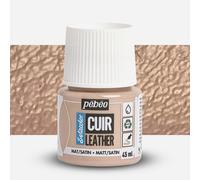 PEBEO - Setacolor Leather - Acrylic Paint for Leather and Leatherette - Customization Bag, Shoe, Sneaker - Resistance to scratches, folds, rubbing - Matt/Satin finish - Mole - 45 ml