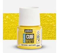 Pebeo : Setacolor : Leather Paint : 45ml : Matt/ Satin : Vivid Yellow