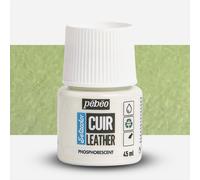 PEBEO - Setacolor Leather - Acrylic Paint for Leather and Leatherette - Customization Bag, Shoe, Sneaker - Scratch resistance, folds, rubbing - Phosphorescent - Phosphorescent - 45 ml