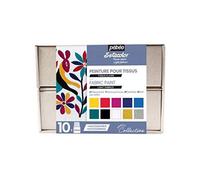 Pebeo Setacolor Light Collection Set, Assorted, 45 ml (Pack of 10)