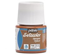 PEBEO Setacolor Opaque Fabric Paint 45-Milliliter Bottle, Cinnamon,Cinnamon, 295-093