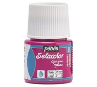 PEBEO Setacolor Opaque Fabric Paint 45-Milliliter Bottle, Raspberry,Raspberry, 295-081, Red