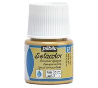 Pebeo Setacolor Opaque Fabric Paint 45-Milliliter Bottle, Shimmer Rich Gold