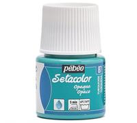 PEBEO Setacolor Opaque Fabric Paint 45-Milliliter Bottle, Turquoise,Turquoise, 295-087