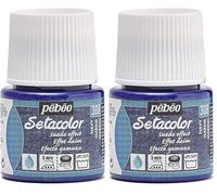 PEBEO Setacolor Suede Fabric Paint 45-Milliliter Bottle, Navy,Navy, 295308, Blue (Pack of 2)