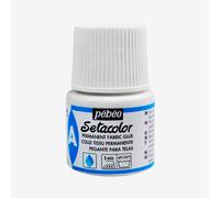 Pebeo Setacolor Fabric Paint Auxiliary Permanent Fabric Glue 45-Milliliter Bottle,White