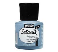 PEBEO Setasilk Silk Fabric Paint 45ml Bottle - Silver Grey