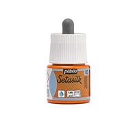 Pébéo - Setasilk Tangerine 45 ml Bottle - Silk paint - 45 ml Pipette cap bottle - Tangerine