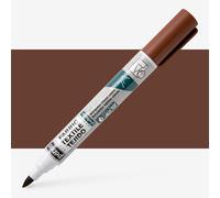 Pebeo : Setaskrib+ Fabric Marker Brush Tip : Brown (411)