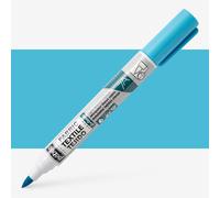 Pebeo : Setaskrib+ Fabric Marker Brush Tip : Fluorescent Blue (418)