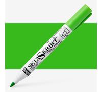 Pebeo : Setaskrib+ Fabric Marker Brush Tip : Fluorescent Green (419)