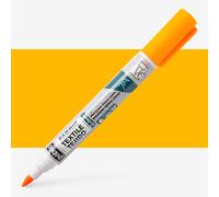 Pebeo : Setaskrib+ Fabric Marker Brush Tip : Fluorescent Orange (415)