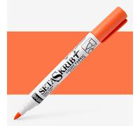 Pebeo : Setaskrib+ Fabric Marker Brush Tip : Orange (403)
