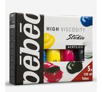 Pebeo : Studio Acrylic : 100ml : Primary Colours : Set of 5