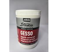PEBEO 524122 Studio Acrylics 1 Litre Gesso, White, 1 l (Pack of 1)